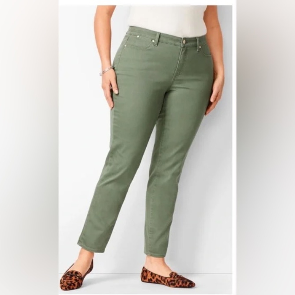 Talbots Flawless Slim Ankle Jeans Green
